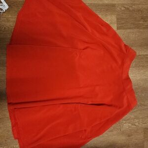 Vibrant Red Circle Skirt